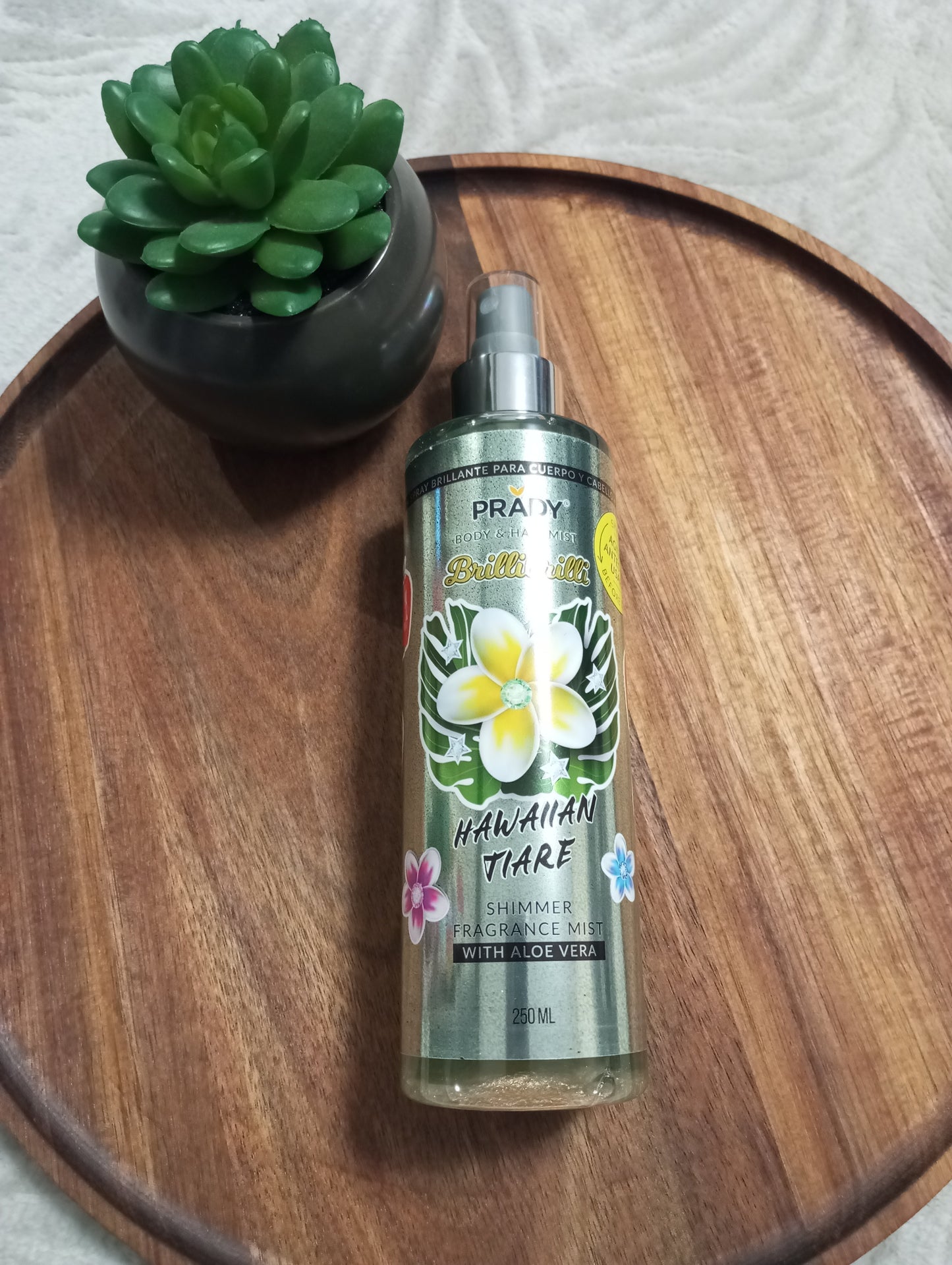 Brume scintillante corps et cheveux hawaian tiare 250 ml