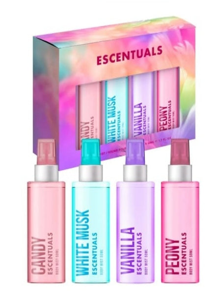 Coffret 4 mini Brumes  Escentuals 40ml