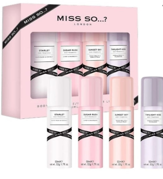 Coffret 4 mini Brumes  SO 50ml