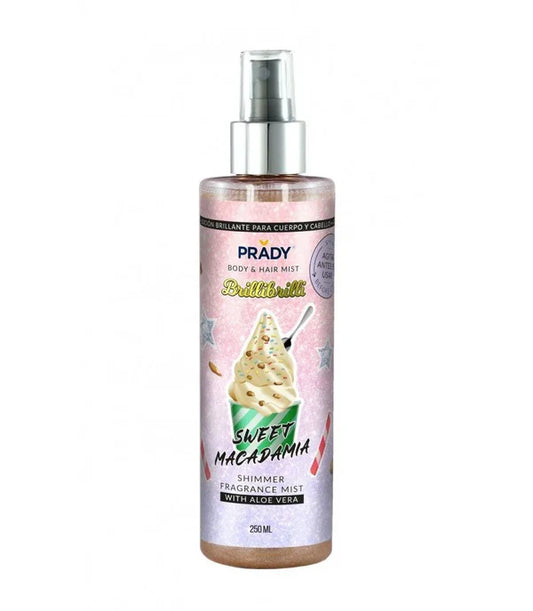 Brume scintillante corps et cheveux MSweet Macadamia 250 ml