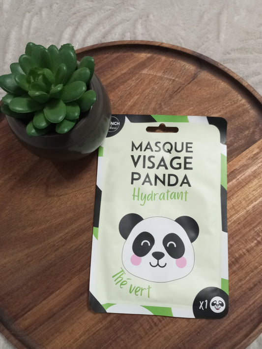 Masque hydratant Visage Panda au thé vert