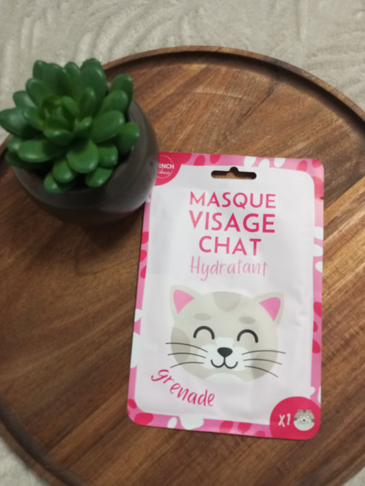 Masque hydratant Visage chat à la grenade