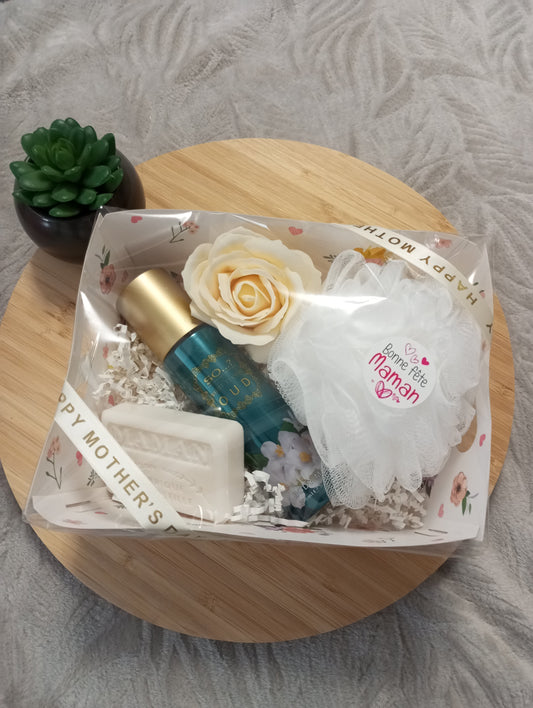 Coffret fête des mères Fleurs blanches
