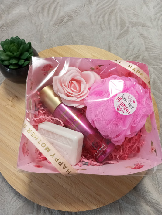 Coffret fête des mères Rose