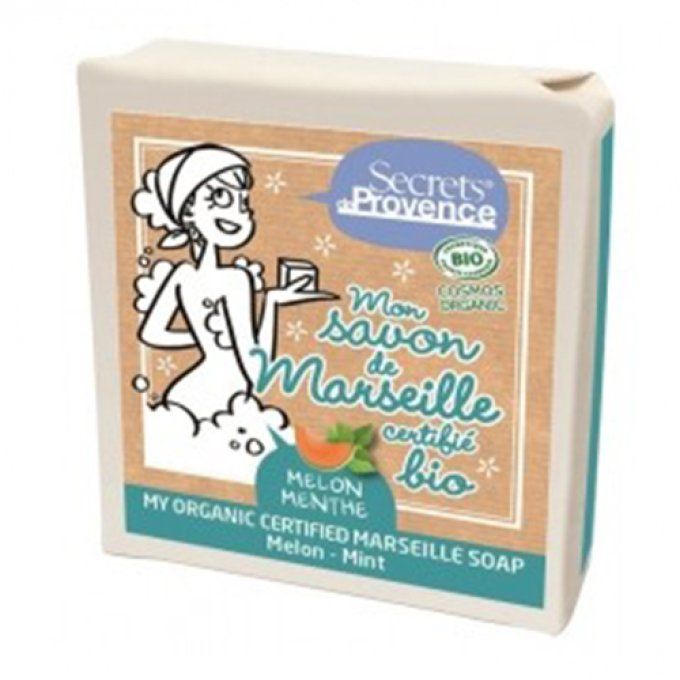 Savon de Marseille Bio parfum Melon-Menthe